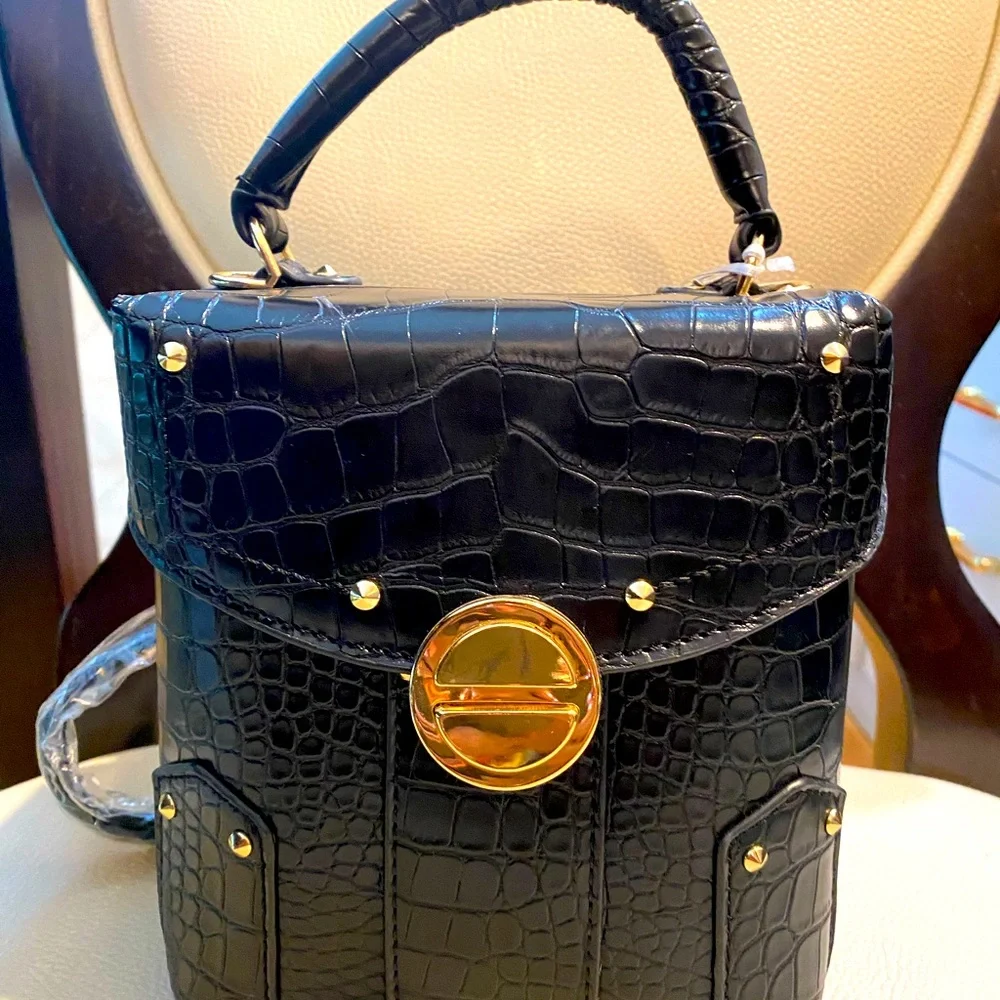 Croco bag black - Picture 1 of 7